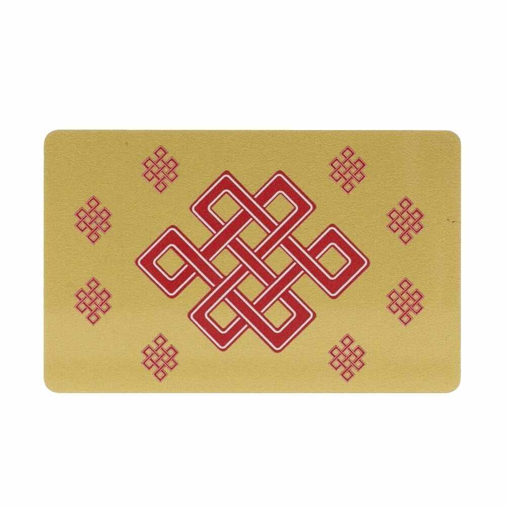 Card de protectie Dragon Rosu cu bila de foc, impotriva conflictelor si nodul mistic