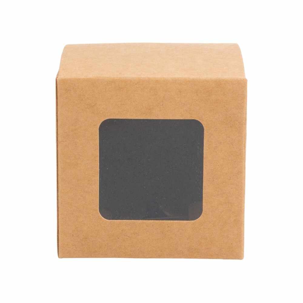 Cutie mică pătrată cu fereastră (set 50 buc) - 6x6x6cm
